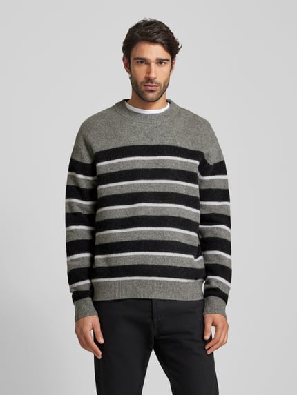 ANNARR Regular Fit Strickpullover aus reiner Wolle Modell 'ROLF' Beige 4