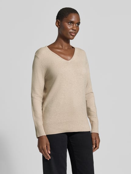 Christian Berg Woman Regular fit sweatshirt van met viscose Metallic beige gemêleerd - 4