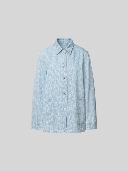 Kenzo Jeansjack met all-over motief Jeansblauw - 2