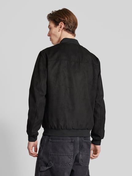 ONLY & SONS Regular Fit Blouson in Lederoptik Modell 'LUCAS' Black 5