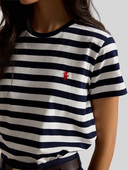 Polo Ralph Lauren Regular Fit T-Shirt aus reiner Baumwolle Marine 3