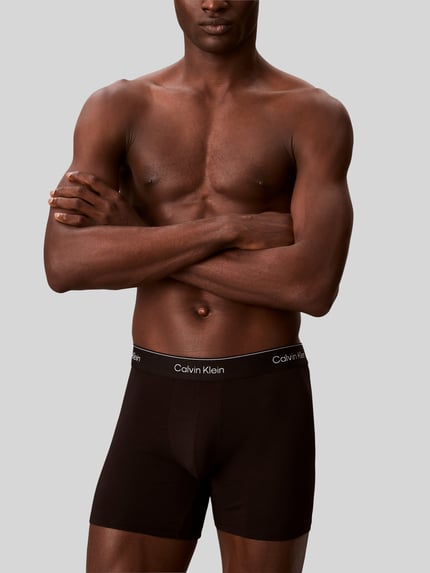 Calvin Klein Underwear Trunks aus Baumwoll-Mix im 3er-Pack Black 3