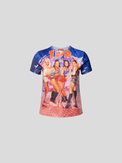 Diesel T-shirt met all-over motief Blauw - 2