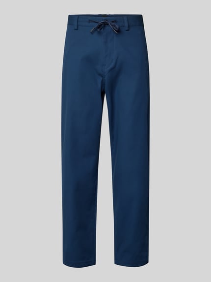 Produktfoto, Tapered Chino mit Kordelzug Modell 'CHINO ST-P' von BOSS Orange in Unifarben, Passform: Tapered, aus Baumwoll-Mix