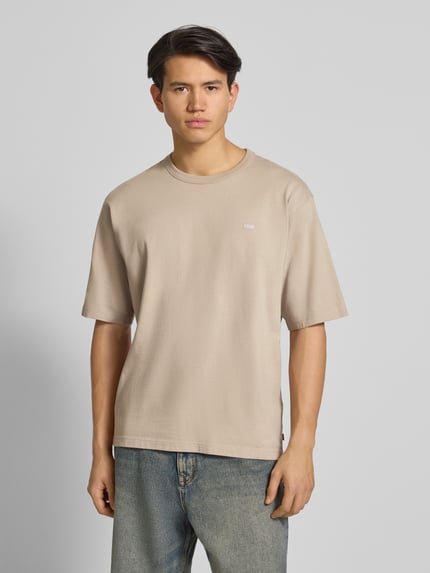 Levi's® T-Shirt mit geripptem Rundhalsausschnitt Khaki 4
