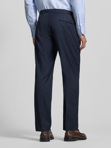 windsor. Pantalon met persplooien, model 'Bene' Marineblauw - 5