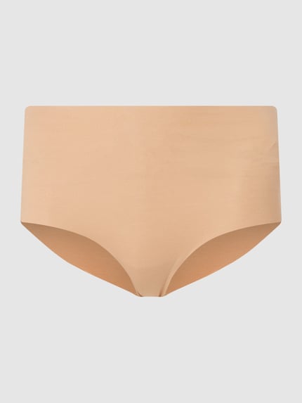 HANRO Panty mit Stretch-Anteil - nahtlos  Modell Invisible Cotton Mittelbraun 1