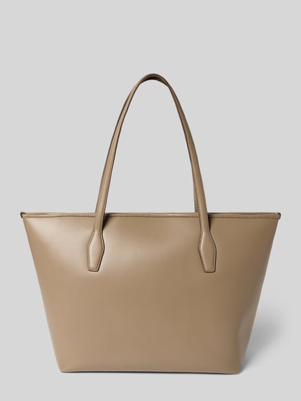 BOSS torba shopper z materiał skóropodobny model 'SANDY' Beżowy 4