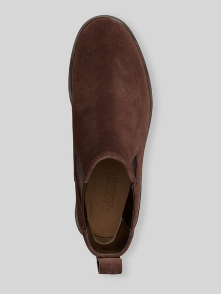 Lauren Ralph Lauren Botki z naturalnej skóry z detalem z logo Ciemnobrązowy 3