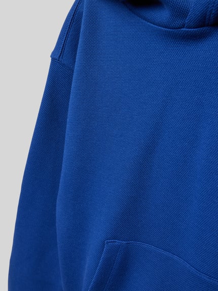 Calvin Klein Jeans Hoodie met kangoeroezak Koningsblauw - 2