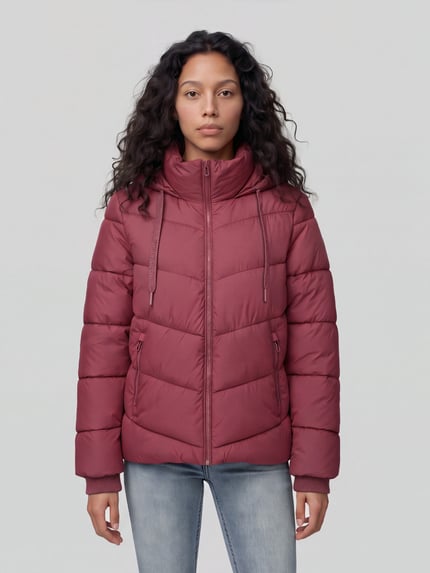 Tom Tailor Steppjacke mit Kapuze Mauve 4