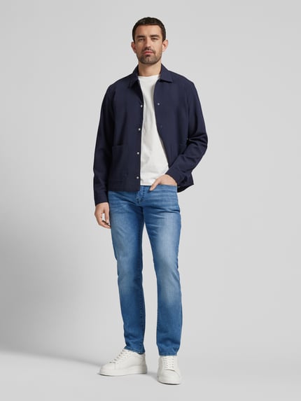 Pierre Cardin Dżinsy w kroju regular fit z 5-kieszeniowym designem model 'Lyon' Jeansowy niebieski 1