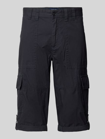 Christian Berg Men Bermuda met cargozakken Marineblauw - 2