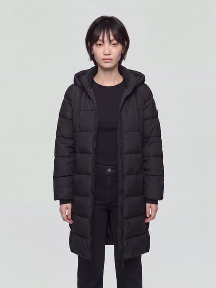 GAP Daunenmantel mit Kapuze Black 4