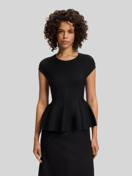 HUGO Regular Fit Top aus Viskose-Mix Modell 'Siefata' Black 4
