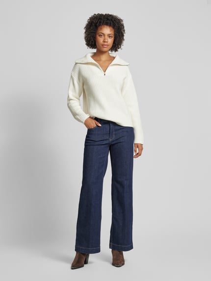 MAC Wide leg jeans met 5-pocketmodel Donkerblauw - 1