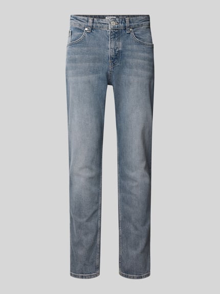 Marc O'Polo DENIM Tapered Fit Jeans aus Baumwoll-Mix Hellblau 2