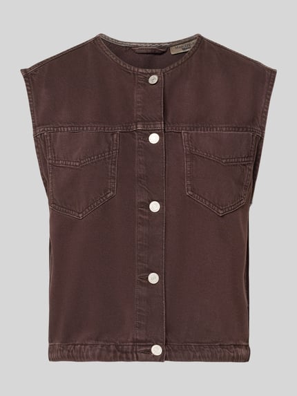 Relaxed Fit Weste aus Baumwoll-Lyocell-Mix Shop The Look MANNEQUINE