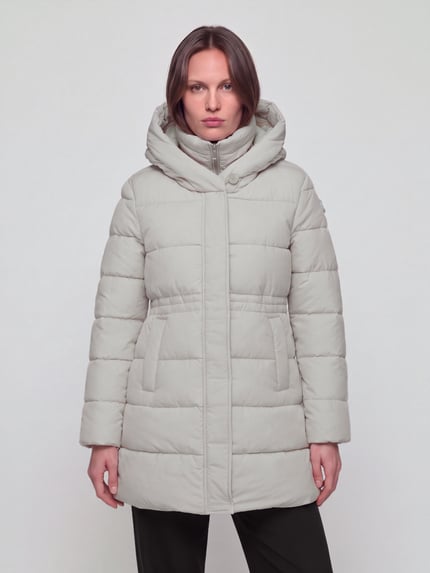 Tom Tailor Steppmantel mit wärmender Kapuze Beige 4