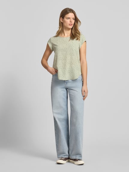 ONLY Relaxed Fit Blusenshirt in Crêpe-Verarbeitung Modell 'VIC' Schilf 1