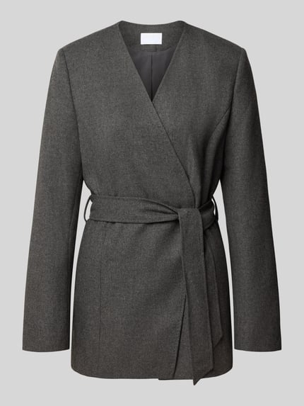 Regular Fit Longline Blazer mit Taillengürtel Shop The Look MANNEQUINE