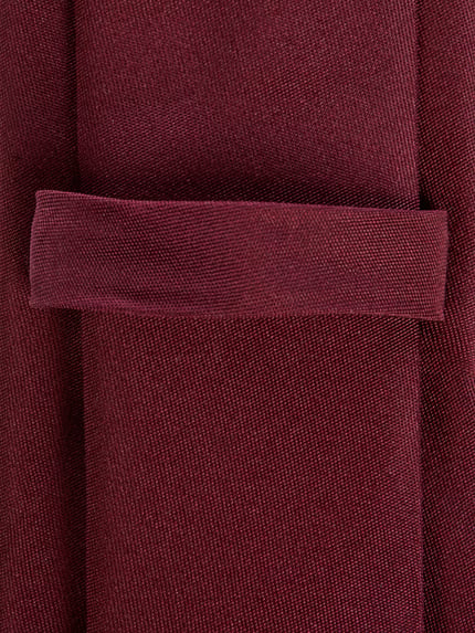 MONTI Stropdas van pure zijde (6 cm) Donkerrood - 2