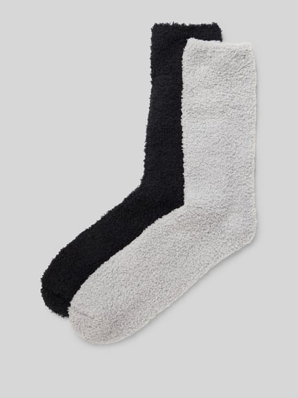 camano Sokken met elastische band in een set van 2 stuks, model 'Socks cosy sustainable' Zwart - 1