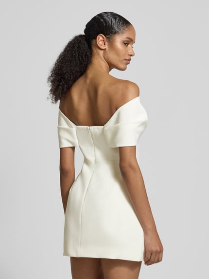 Forever New Cocktailkleid mit Nahtreißverschluss Modell 'Scottie' Weiss 5
