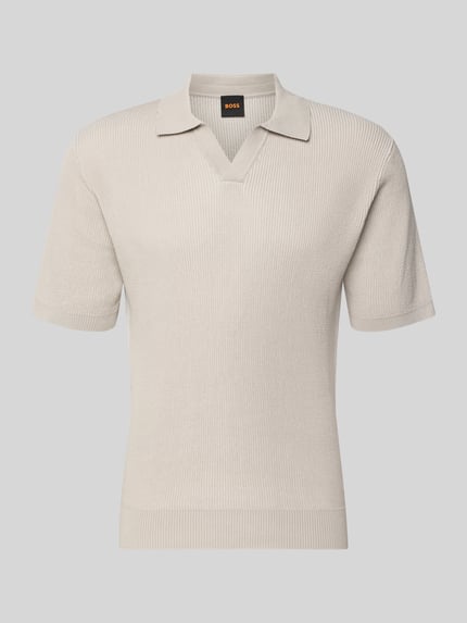 BOSS Orange Regular Fit Poloshirt aus reiner Baumwolle Modell 'ARAVOLO' Sand 2