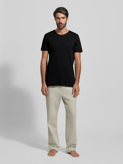 Christian Berg Men T-shirt van puur biologisch katoen in een set van 2 stuks Zwart - 1