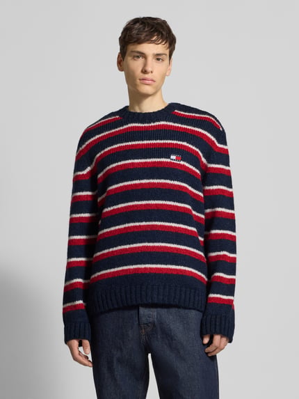 Tommy Jeans Regular Fit Strickpullover mit Alpaka-Anteil Marine 4