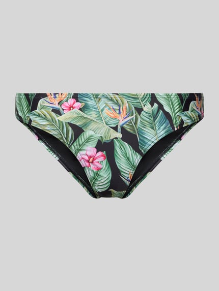 PIECES Bikinibroekje met all-over motief, model 'BAOMI' Zwart - 1