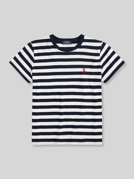 Polo Ralph Lauren Regular Fit T-Shirt aus reiner Baumwolle Marine 2