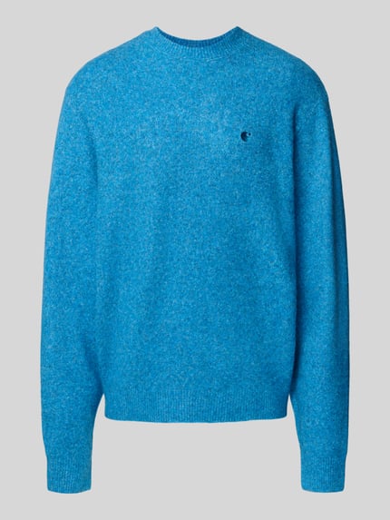 Carhartt Work In Progress Strickpullover mit Woll-Anteil Rauchblau 2