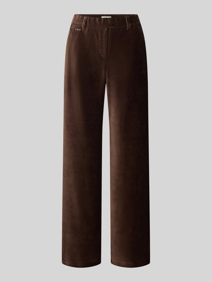 Brax Regular Fit Cordhose mit Bundfalte Modell 'MAINE' Dunkelbraun 2