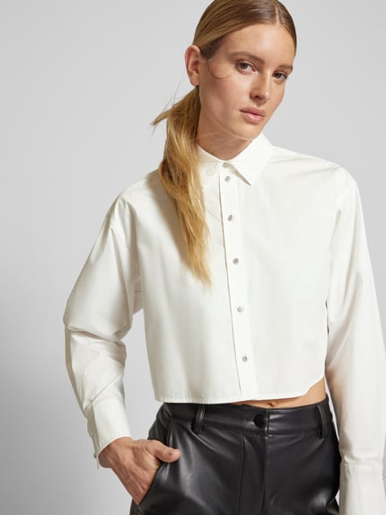 Constantly K X P&C* Regular Fit Hemdbluse mit Manschetten Weiss 3