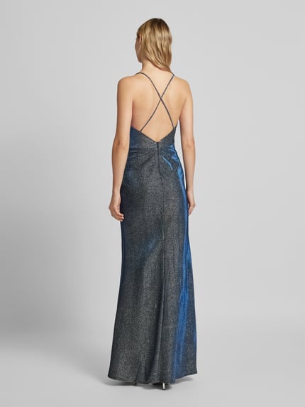 LUXUAR FASHION Abendkleid mit Raffungen Dunkelblau 5
