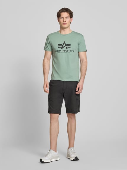 Alpha Industries T-Shirt mit Logo und Rundhalsausschnitt Lind 1