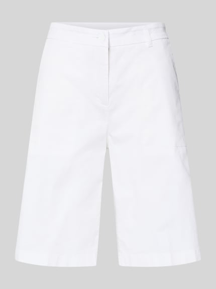 CAMBIO regular fit bermuda van katoenmix model 'STELLA' Wit - 2