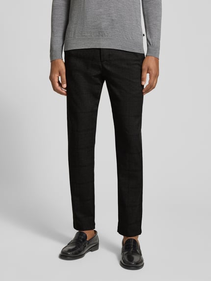 BOSS Orange Tapered Fit Chino mit Viskose-Anteil Black 4