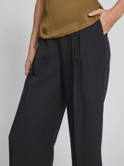 someday. Bootcut Fit Stoffhose aus Viskose-Leinen-Mix Modell 'Celino' Black 3
