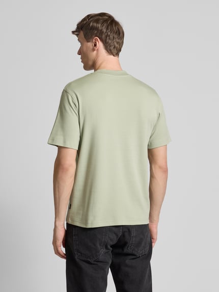 JACK & JONES Premium T-shirt met labelprint, model 'LACHAD' Lindegroen - 5