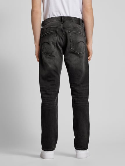 G-Star RAW Straight Fit Jeans aus Baumwoll-Mix Modell 'Mosa' Black 5