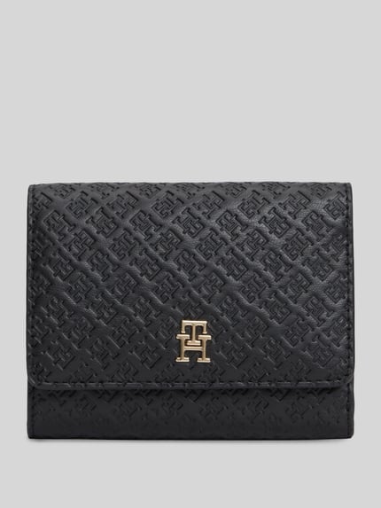 Tommy Hilfiger Portemonnaie mit Logo-Prägung Black 1