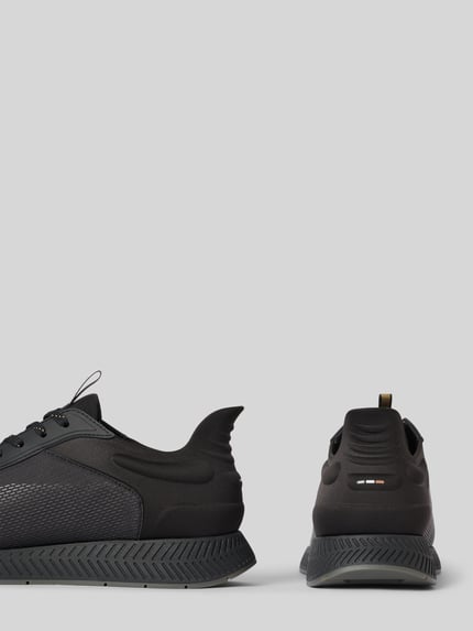 BOSS Sneakersy z profilowaną gumową podeszwą Czarny 2