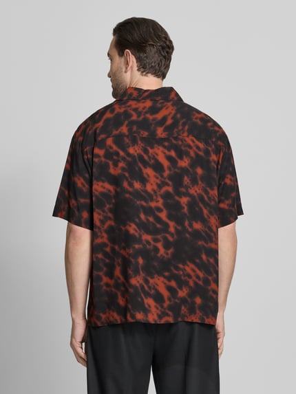 HUGO Relaxed Fit Freizeithemd aus reiner Viskose Modell 'ESPINO' Black 5