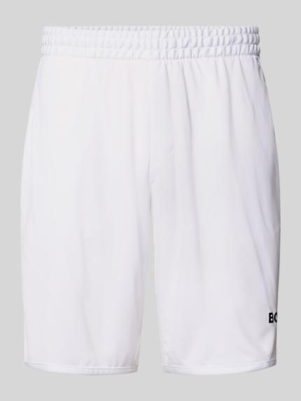 Produktfoto, Relaxed Fit Sport-Shorts mit Logo-Print Modell 'SH_TOC SPIN 9 INCH' von BOSS Green, Optik: Unifarben, Tunnelzug, elastischer Beinabschluss, seitliche Eingrifftaschen.