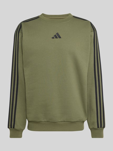 adidas Sportswear Regular fit sweatshirt van katoenmix Olijfgroen - 2