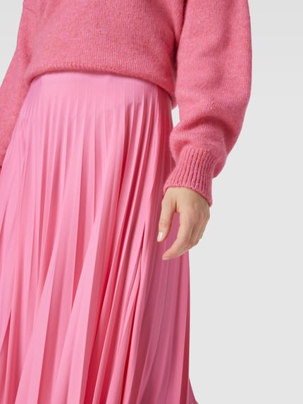 Rich & Royal Midirock mit Plisseefalten Pink 3