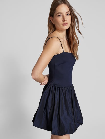 SWING Cocktailkleid mit Spaghettiträgern Dunkelblau 3